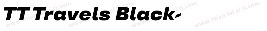 TT Travels Black字体转换